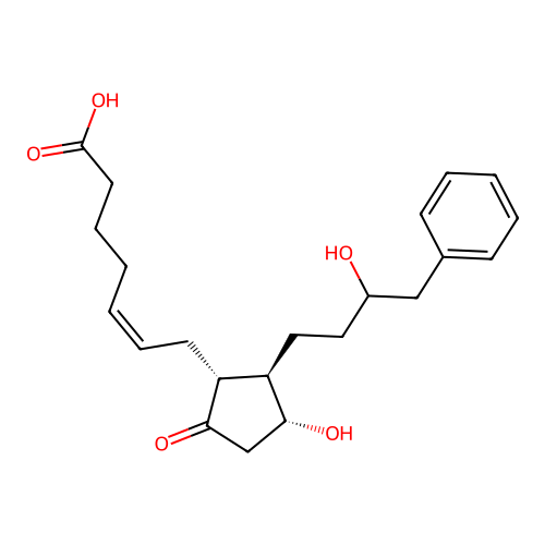 13,14-dihydro-16-phenyl-omega-tetranorprostaglandin E2 structure