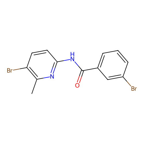 3-bromo-N-(5-bromo-6-methyl-2-pyridinyl)benzamide structure