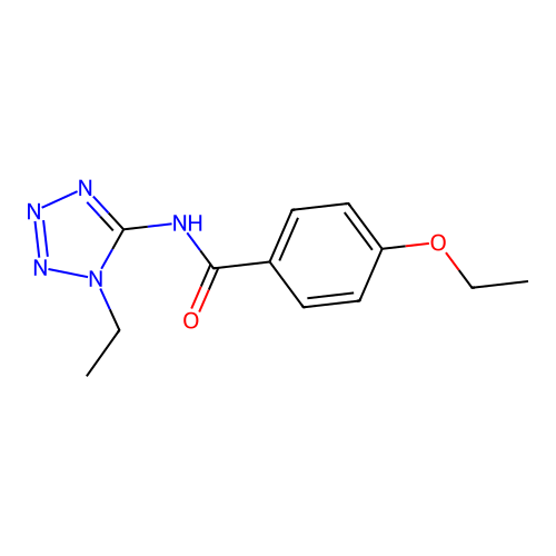 4-ethoxy-N-(1-ethyl-1H-tetrazol-5-yl)benzamide structure