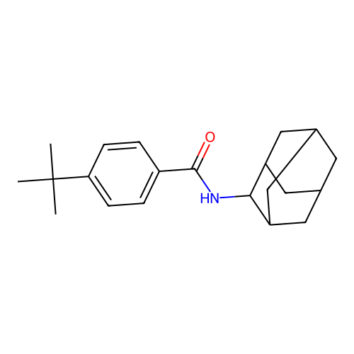 4-tert-butyl-N-(tricyclo[3.3.1.1~3,7~]dec-2-yl)benzamide structure