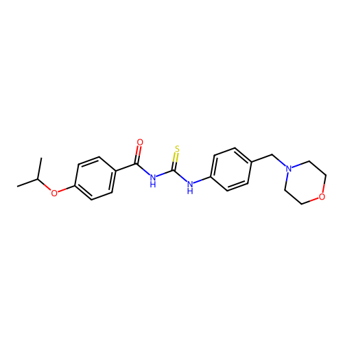 1-(4-Isopropoxy-benzoyl)-3-(4-morpholin-4-ylmethyl-phenyl)-thiourea structure