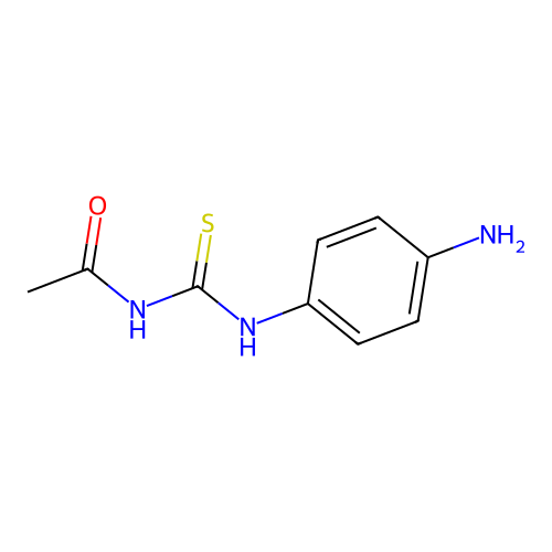 N-[(4-aminophenyl)carbamothioyl]acetamide structure