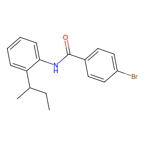 4-bromo-N-(2-sec-butylphenyl)benzamide structure