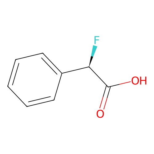 (2R)-2-fluoro-2-phenylacetic acid structure