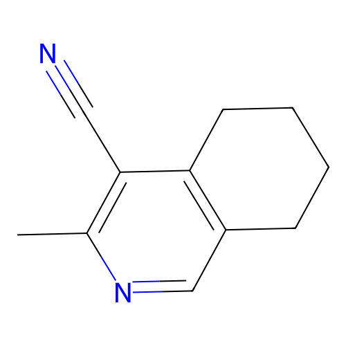 3-Methyl-5,6,7,8-tetrahydro-4-isoquinolinecarbonitrile structure