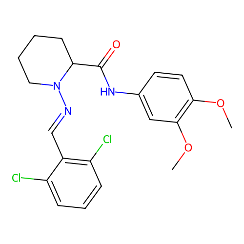 C21H23Cl2N3O3 structure