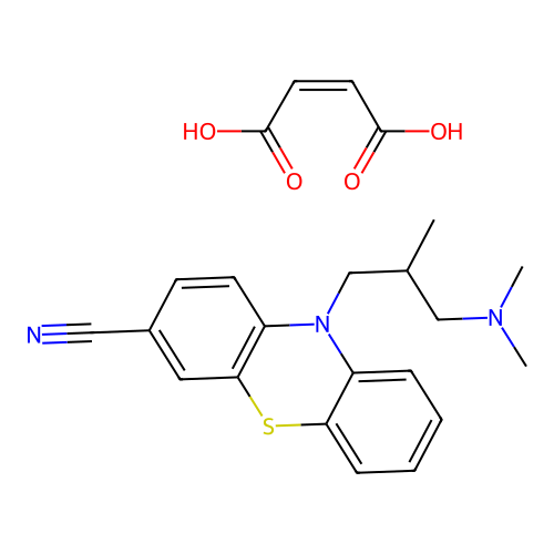 Cyamepromazine maleate structure
