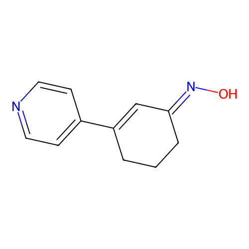 3-(4-Pyridinyl)-2-cyclohexen-1-one oxime structure