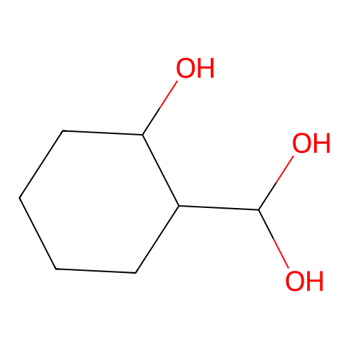 (2-Hydroxycyclohexyl)methanediol structure