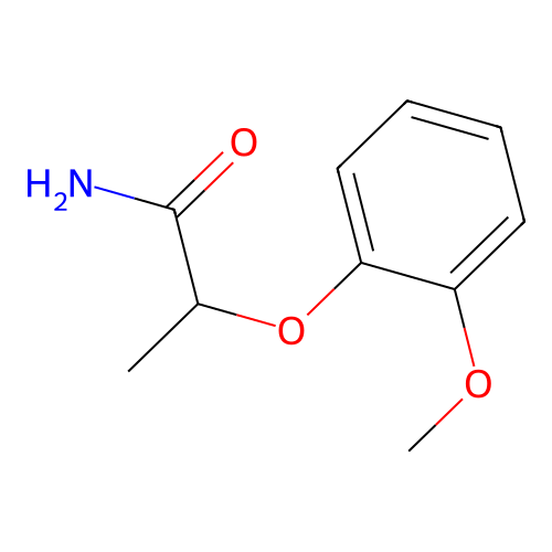 2-(2-Methoxyphenoxy)propanamide structure