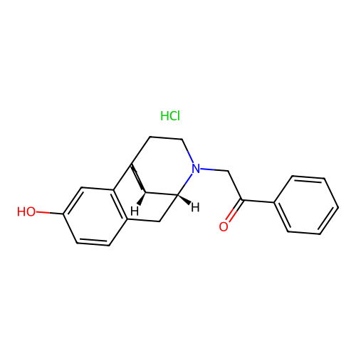 2-(3-Hydroxymorphinan-17-yl)-1-phenylethan-1-one--hydrogen chloride (1/1) structure