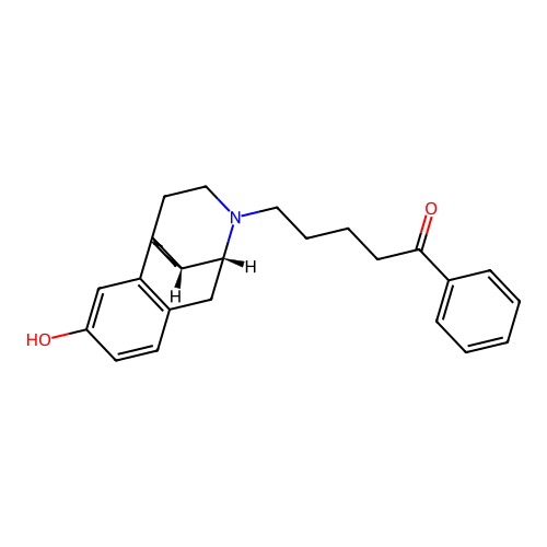 5-(3-Hydroxymorphinan-17-yl)-1-phenylpentan-1-one structure