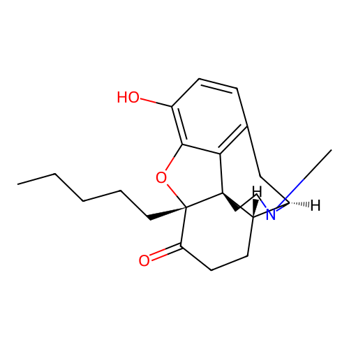 3-Hydroxy-17-methyl-5-pentyl-4,5-epoxymorphinan-6-one structure