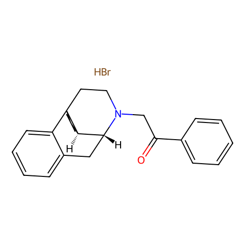 2-(Morphinan-17-yl)-1-phenylethan-1-one--hydrogen bromide (1/1) structure