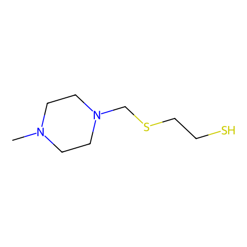 2-[(4-Methylpiperazin-1-yl)methylsulfanyl]ethanethiol structure