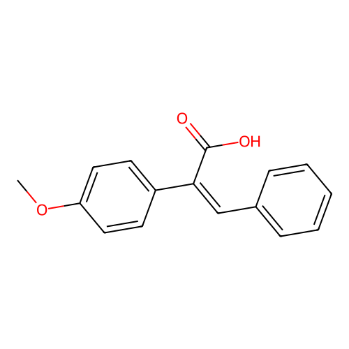 2-(4-甲氧基苯基)-3-苯基丙烯酸 structure