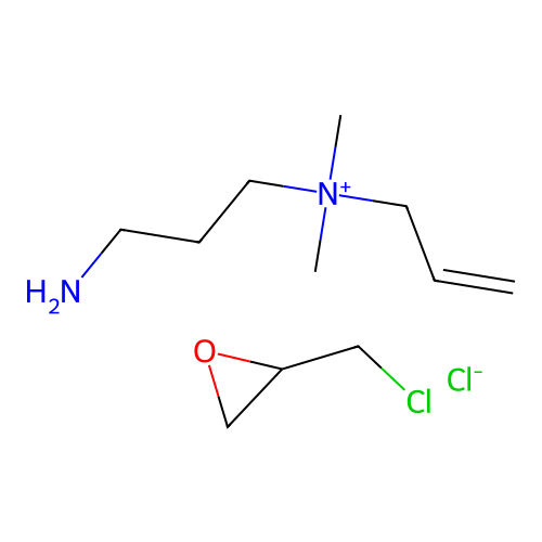 (C8-H19-N2.C3-H5-Cl-O.Cl)x- structure