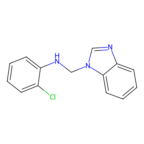 N-(1H-benzimidazol-1-ylmethyl)-2-chloroaniline structure