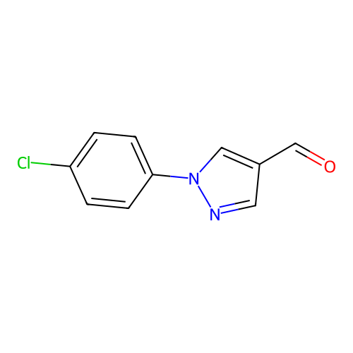 1-(4-chlorophenyl)-1H-pyrazole-4-carbaldehyde structure