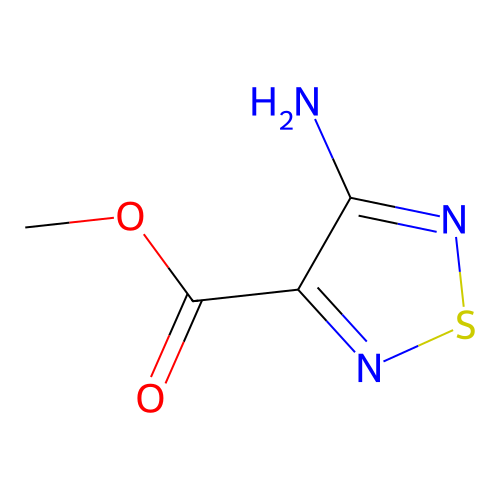 Methyl 4-amino-1,2,5-thiadiazole-3-carboxylate structure
