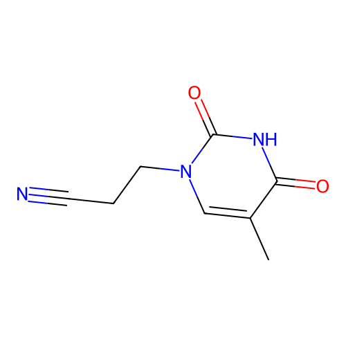 1-(2-Cyanoethyl)thymine structure