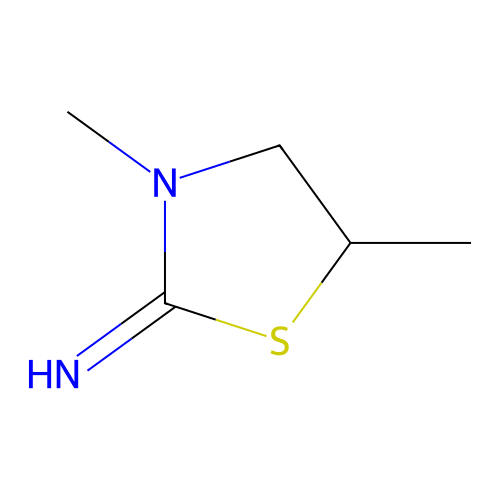 2-Imino-3,5-dimethylthiazolidine structure