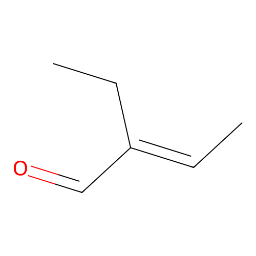 2-Butenal, 2-ethyl- structure