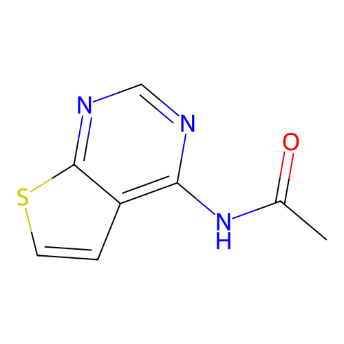 N-thieno[2,3-d]pyrimidin-4-ylacetamide structure