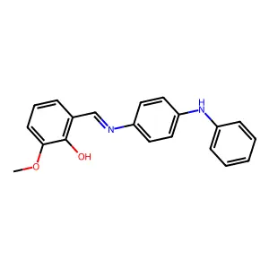 Alpha-(4-anilinophenylimino)-6-methoxy-O-cresol structure