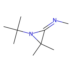 Methanamine, N-[1-(1,1-dimethylethyl)-3,3-dimethylaziridinylidene]- structure