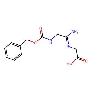 (Z)-N-(1-amino-2-{[(benzyloxy)carbonyl]amino}ethylidene)glycine structure