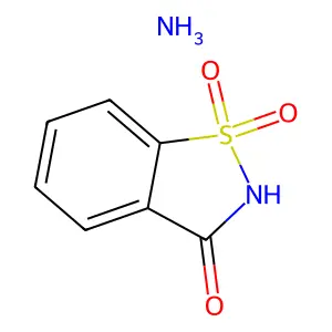 Saccharin ammonium structure