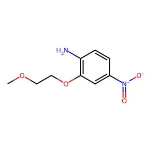 2-(2-甲氧基乙氧基)-4-硝基苯胺 structure