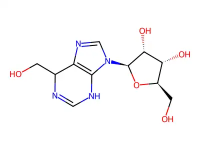 1,6-Dihydro-6-(hydroxymethyl)purine riboside structure