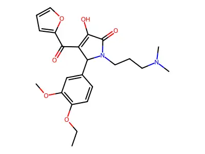 1-(3-(dimethylamino)propyl)-5-(4-ethoxy-3-methoxyphenyl)-4-(furan-2-carbonyl)-3-hydroxy-1H-pyrrol-2(5H)-one structure