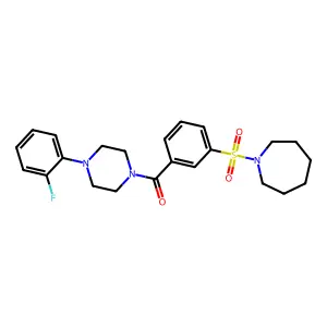 (3-(Azepan-1-ylsulfonyl)phenyl)(4-(2-fluorophenyl)piperazin-1-yl)methanone structure