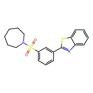 2-(3-(Azepan-1-ylsulfonyl)phenyl)benzo[d]thiazole structure