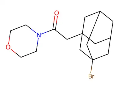 2-(3-Bromoadamantan-1-yl)-1-(morpholin-4-yl)ethan-1-one structure