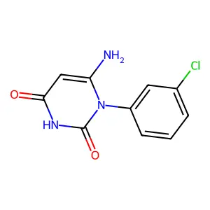 6-amino-1-(3-chlorophenyl)pyrimidine-2,4(1H,3H)-dione structure