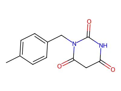 1-[(4-Methylphenyl)methyl]-1,3-diazinane-2,4,6-trione structure