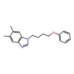 5,6-Dimethyl-1-(4-phenoxybutyl)benzimidazole structure