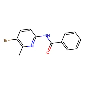 N-(5-bromo-6-methylpyridin-2-yl)benzamide structure