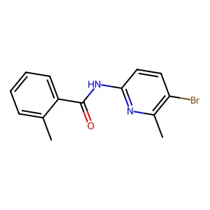 N-(5-bromo-6-methylpyridin-2-yl)-2-methylbenzamide structure
