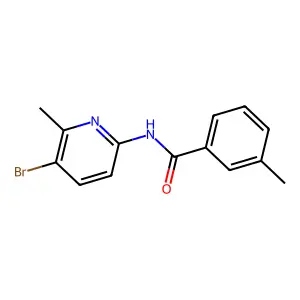 N-(5-bromo-6-methylpyridin-2-yl)-3-methylbenzamide structure