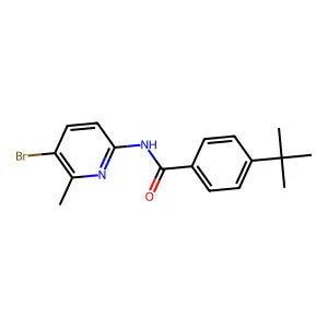 N-(5-bromo-6-methylpyridin-2-yl)-4-tert-butylbenzamide structure