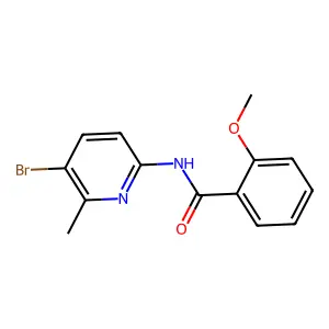 N-(5-bromo-6-methylpyridin-2-yl)-2-methoxybenzamide structure