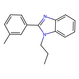 2-(3-Methylphenyl)-1-propylbenzimidazole structure
