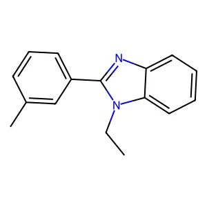 1-Ethyl-2-(3-methylphenyl)benzimidazole structure