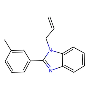 2-(3-Methylphenyl)-1-prop-2-enylbenzimidazole structure