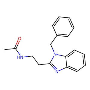 N-[2-(1-benzylbenzimidazol-2-yl)ethyl]acetamide structure